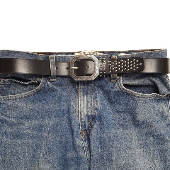 Basic Jean Belt with studded loop and tip - Picture 2 of 2